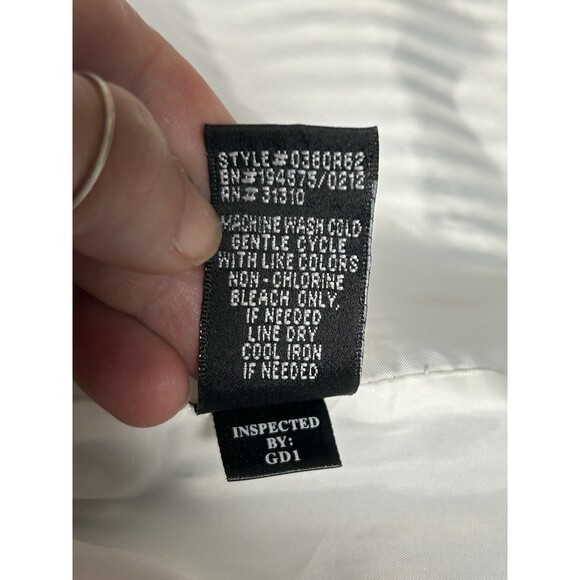 ALYX Nautical Navy Striped Dress with Ruffled Collar Size 14 Coastal Vacation - Picture 9 of 9